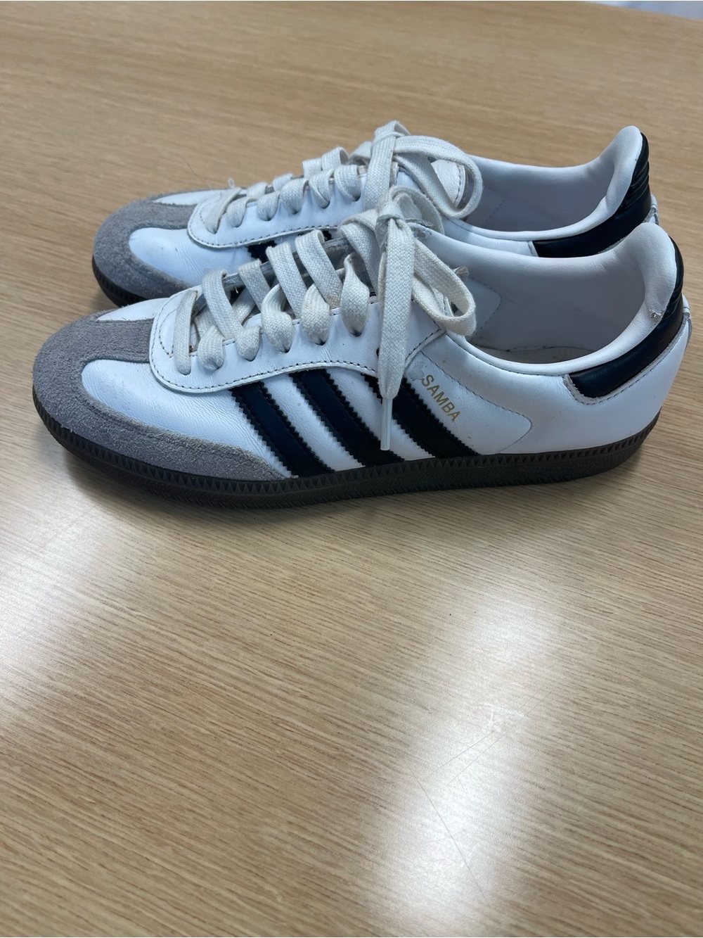 Adidas Sambas - black & white Male size 6 - Picture 2 of 6